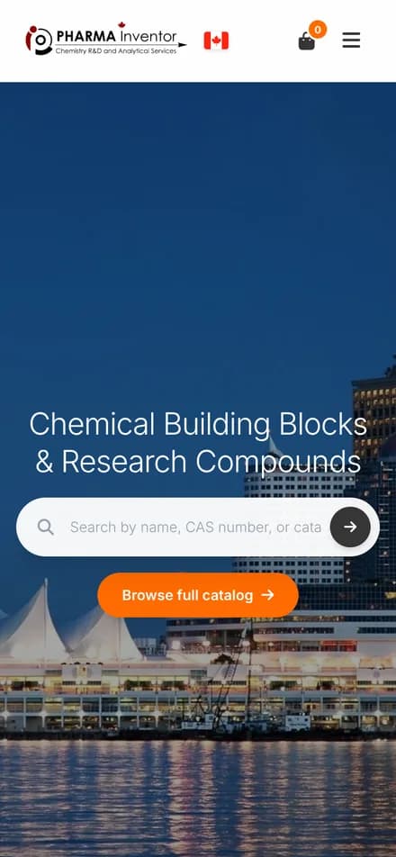 PharmaInventor Shop website on mobile